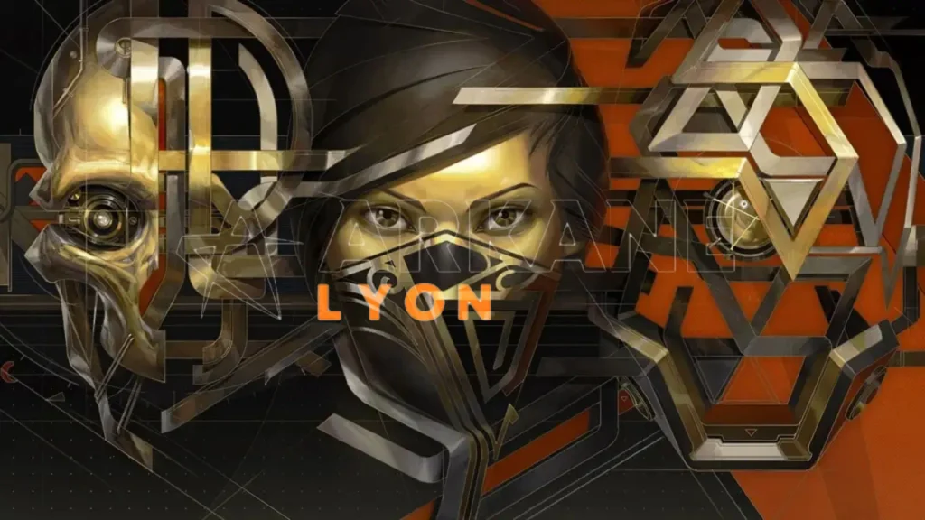 Dishonored cover with arkane lyon logo overlay