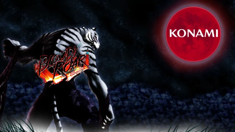 cover art bloody roar with gado and konami logo