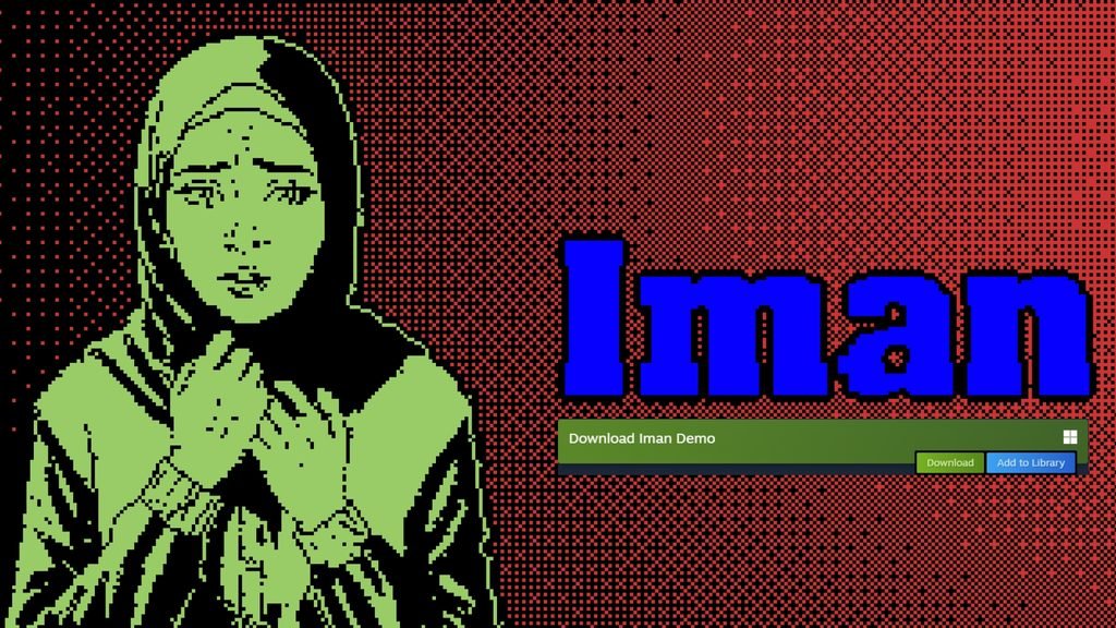 thumbnail iman dengan figur seorang perempuan berhijab dengna ekspresi ketakukaan