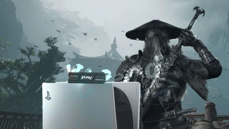 phantom blade zero cover art with PS5 and ssd storage
